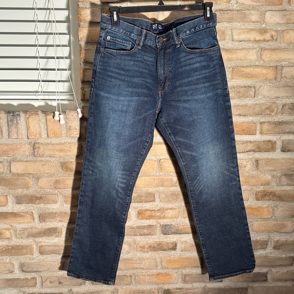 GAP Men's Dark Blue Straight Jeans